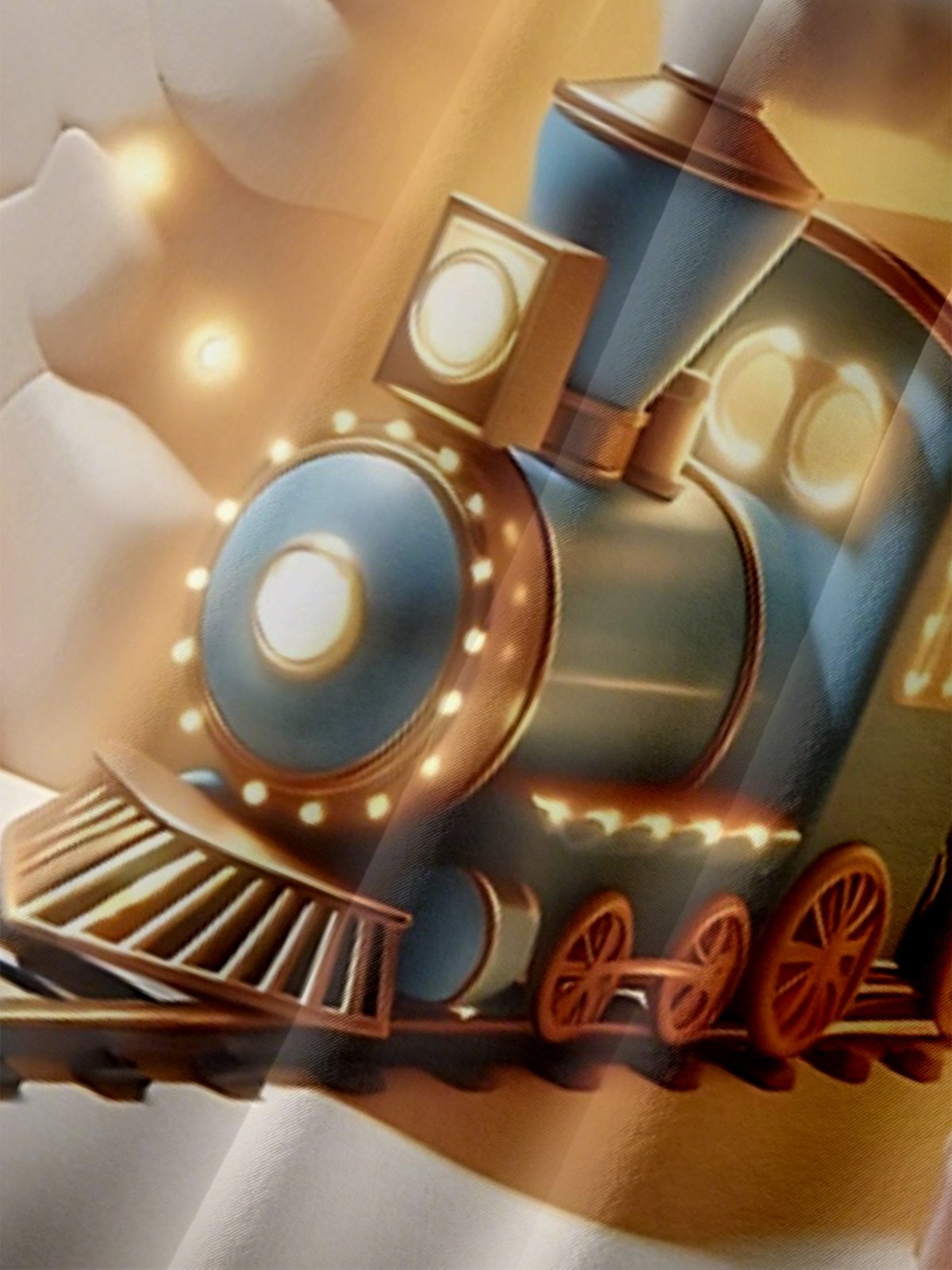 Moisture-Wicking Christmas Tree Train Chest Pocket Hawaiian Shirt