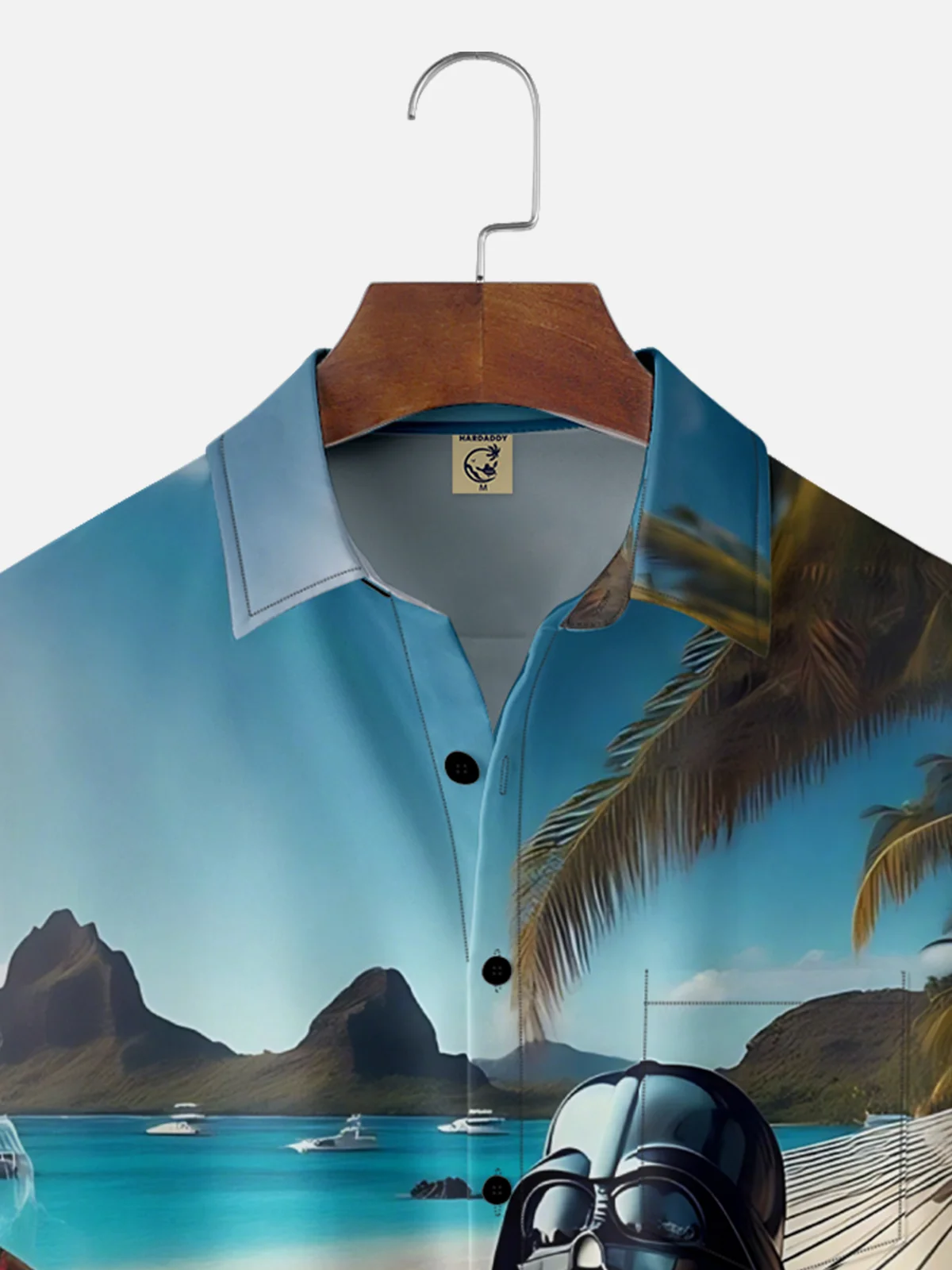 Moisture Wicking Vacation Star Warrior Chest Pocket Hawaiian Shirt