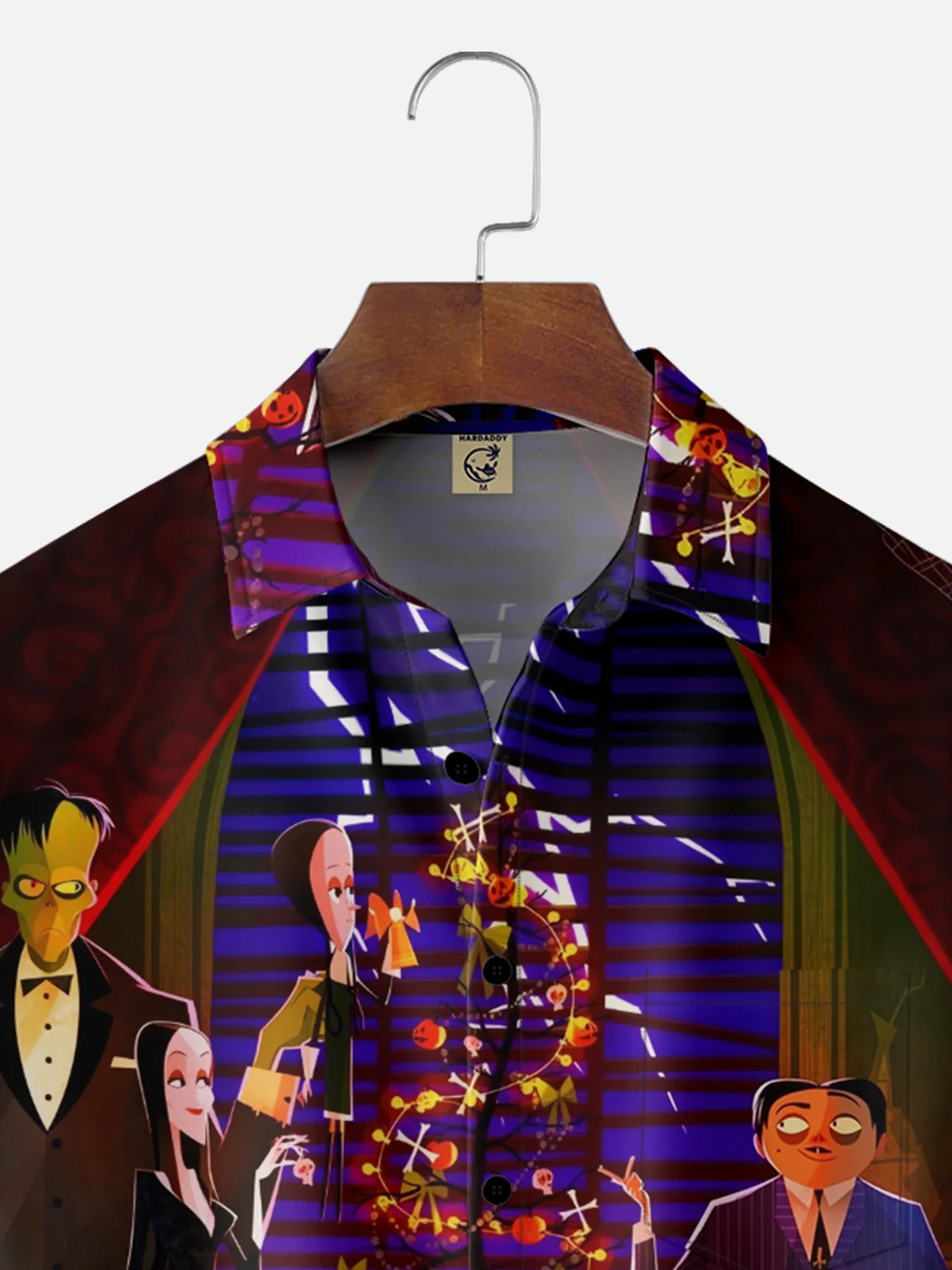 Moisture-wicking Christmas Tree Family Cartoon Chest Pocket Casual Shirt