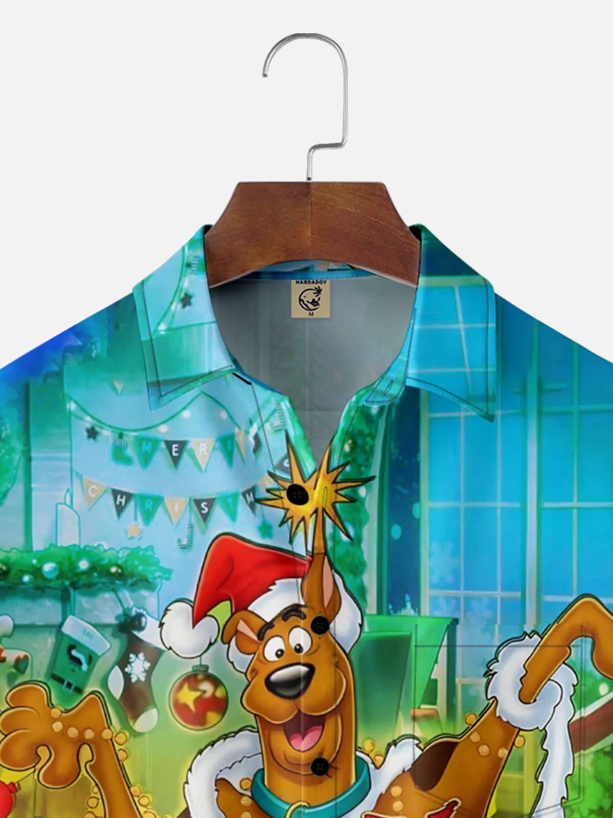 Moisture Wicking Merry Christmas Dog Chest Pocket Hawaiian Shirt