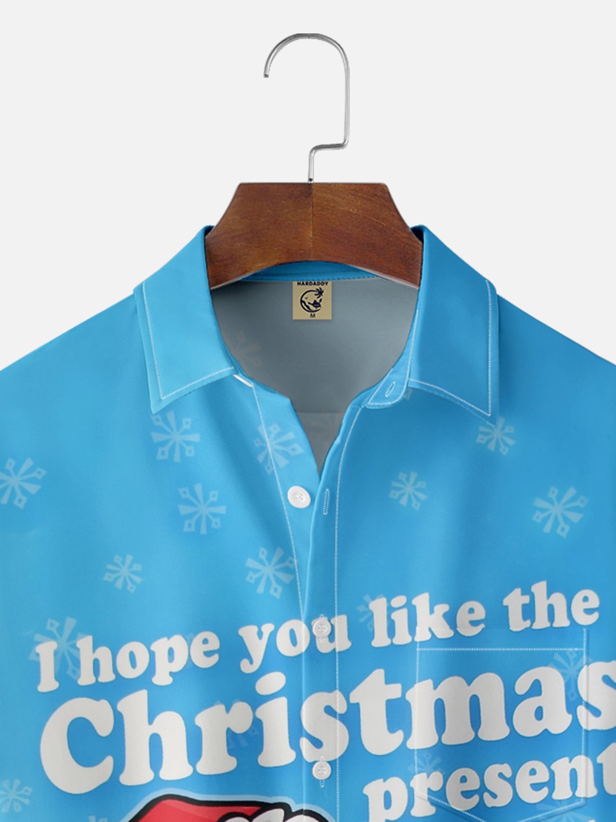 Moisture-wicking Christmas Aliens Chest Pocket Casual Shirt