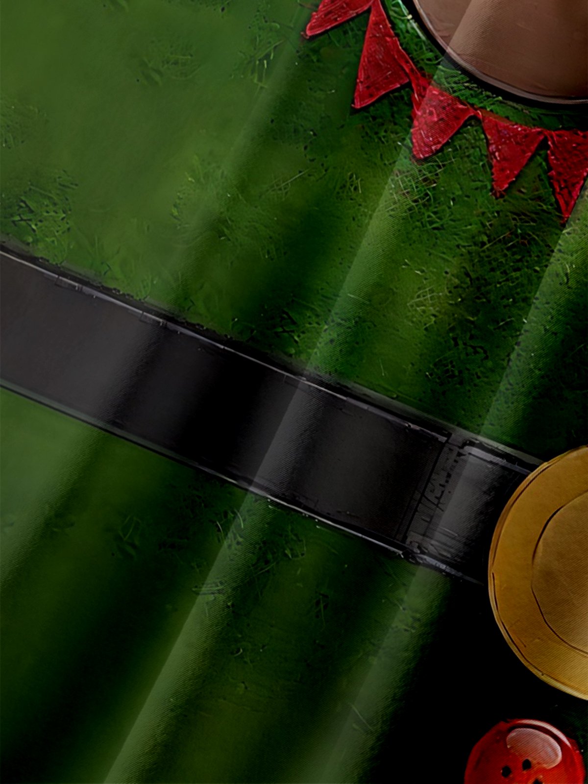 Tall Size Moisture-wicking Christmas Funny Ugly Shirt Chest Pocket Casual Shirt