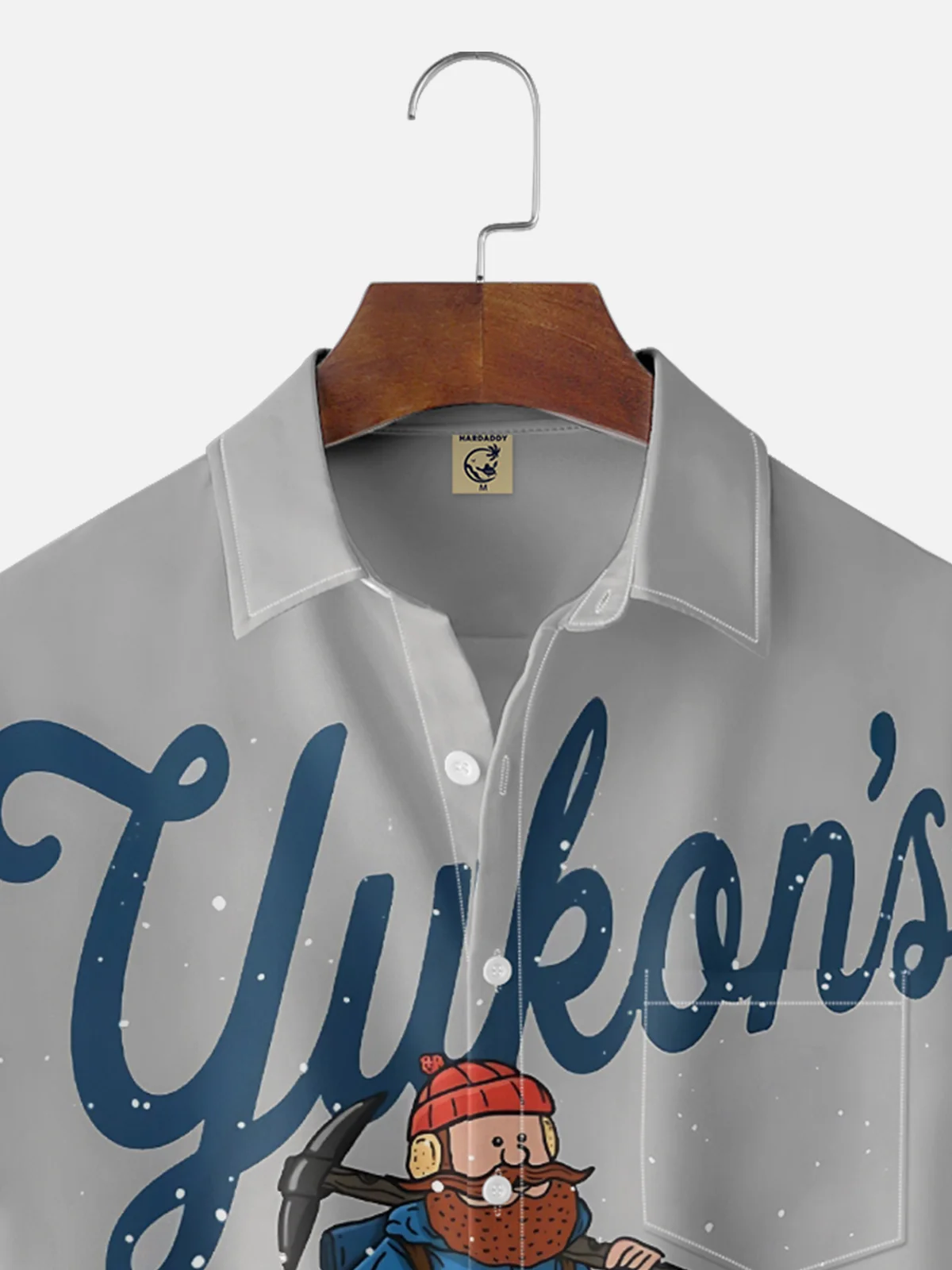 Moisture Wicking Christmas Chest Pocket Hawaiian Shirt