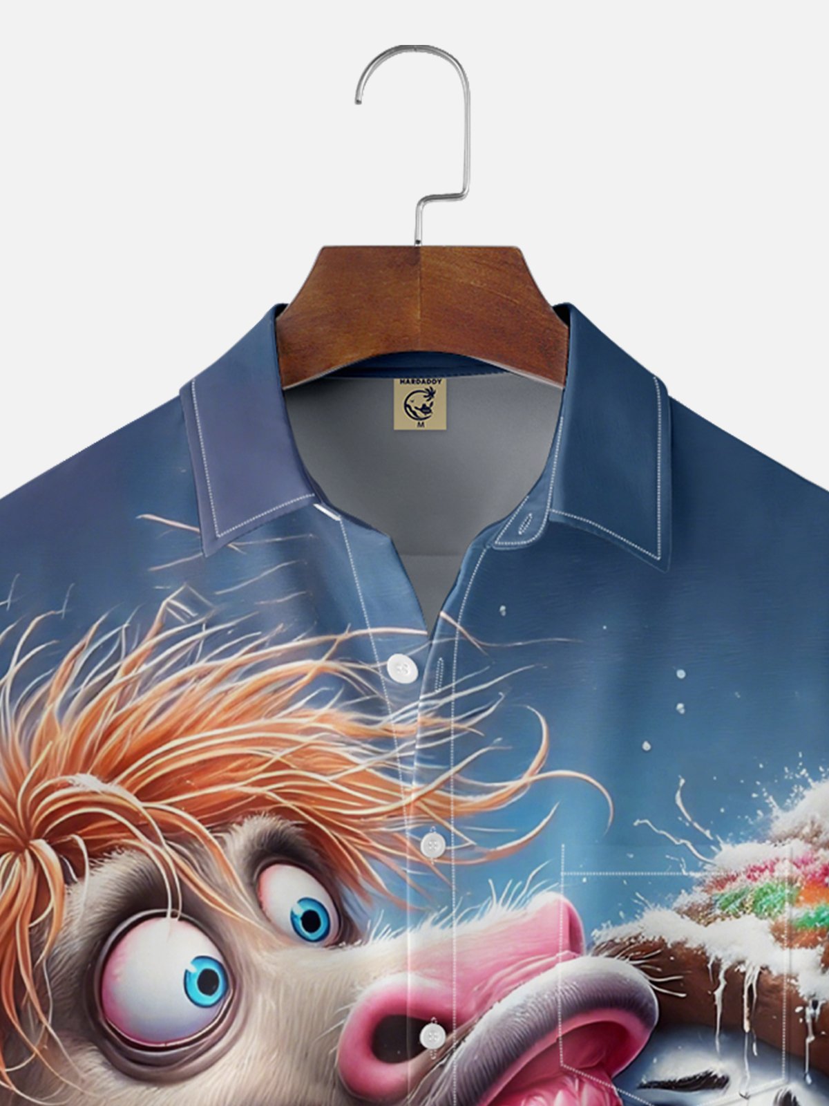 Moisture-wicking Christmas Horse And Snowman Fun Chest Pocket Casual Shirt