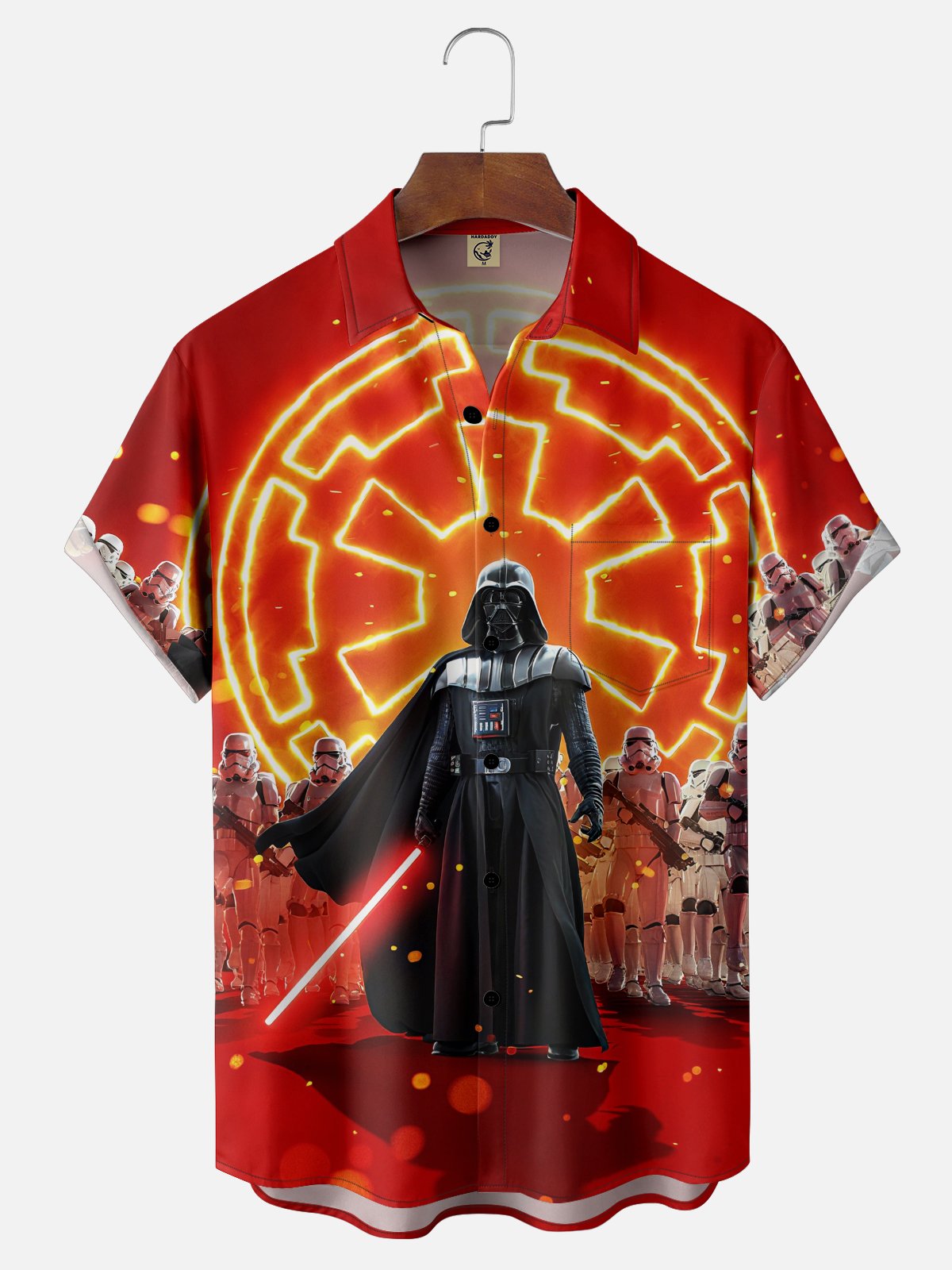 Moisture-wicking Star Universe Chest Pocket Casual Shirt