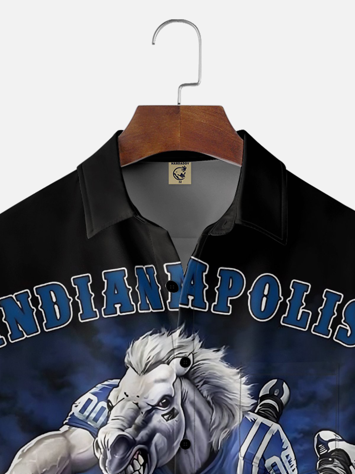 Moisture-wicking American Football Polis Art Pony Chest Pocket, Casual Shirt