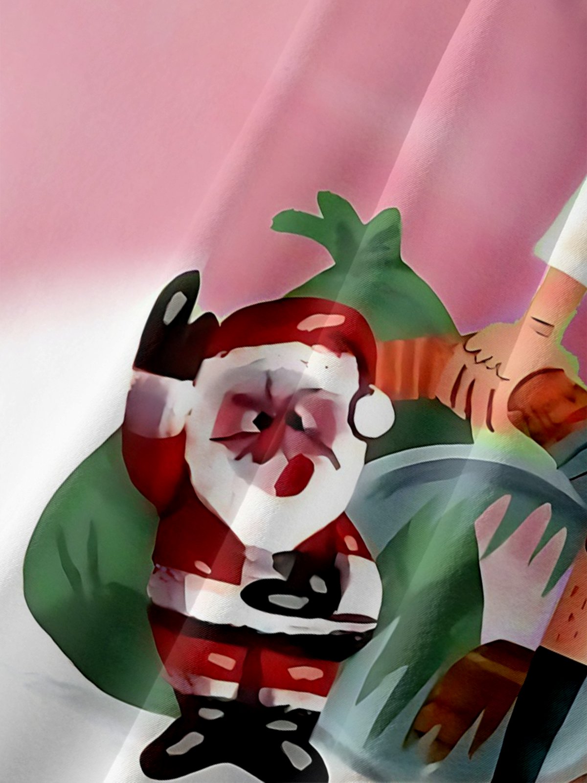 Tall Size Moisture Wicking Crazy Christmas Vacation Eddie Chest Pocket Hawaiian Shirt