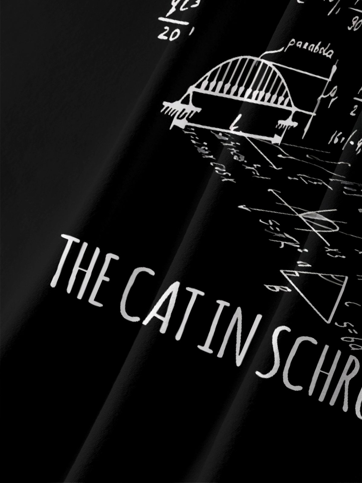 Moisture Wicking Fun Math Meanwhile Schrödinger's Box Cat Chest Pocket Hawaiian Shirt