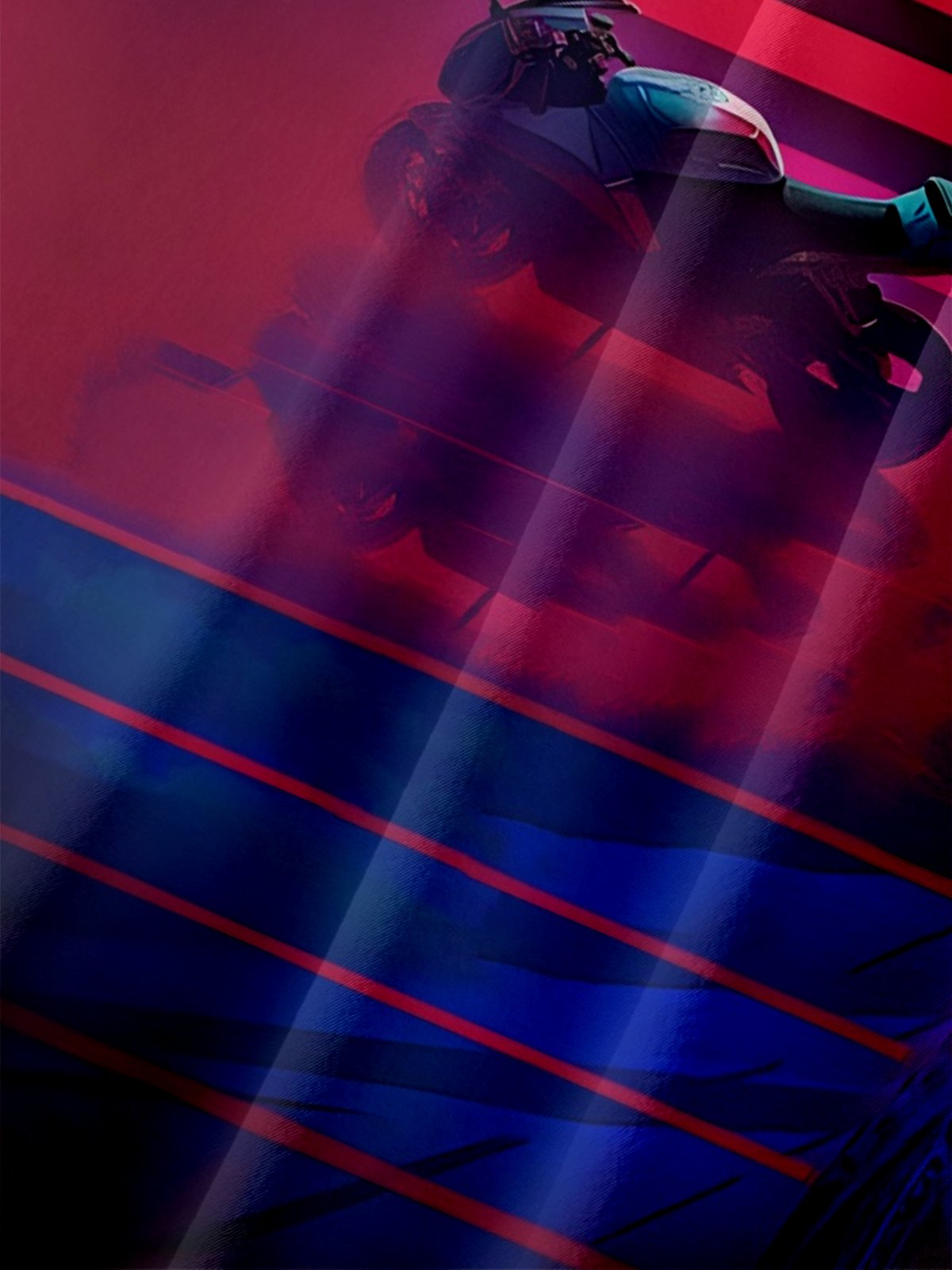 Moisture-wicking Motorcycle Rider Coconut Tree Gradient Chest Pocket Casual Shirt