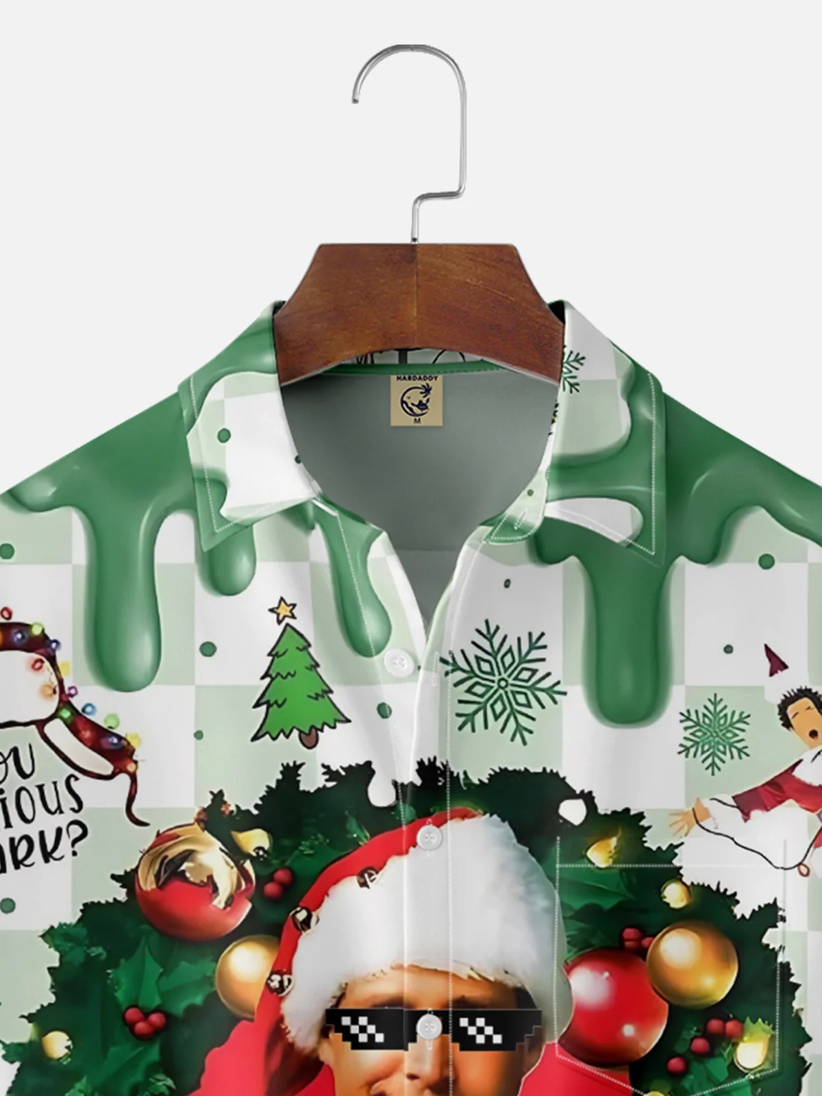 Moisture-wicking Christmas GRISWOLD Fun Chest Pocket Casual Shirt
