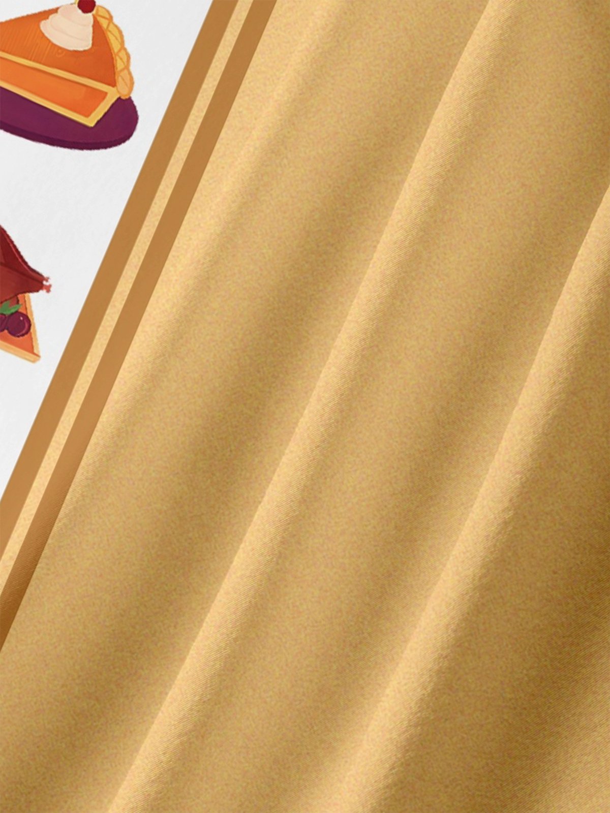 Big Size Moisture-wicking Thanksgiving Turkey Pumpkin Chest Pocket Bowling Shirt