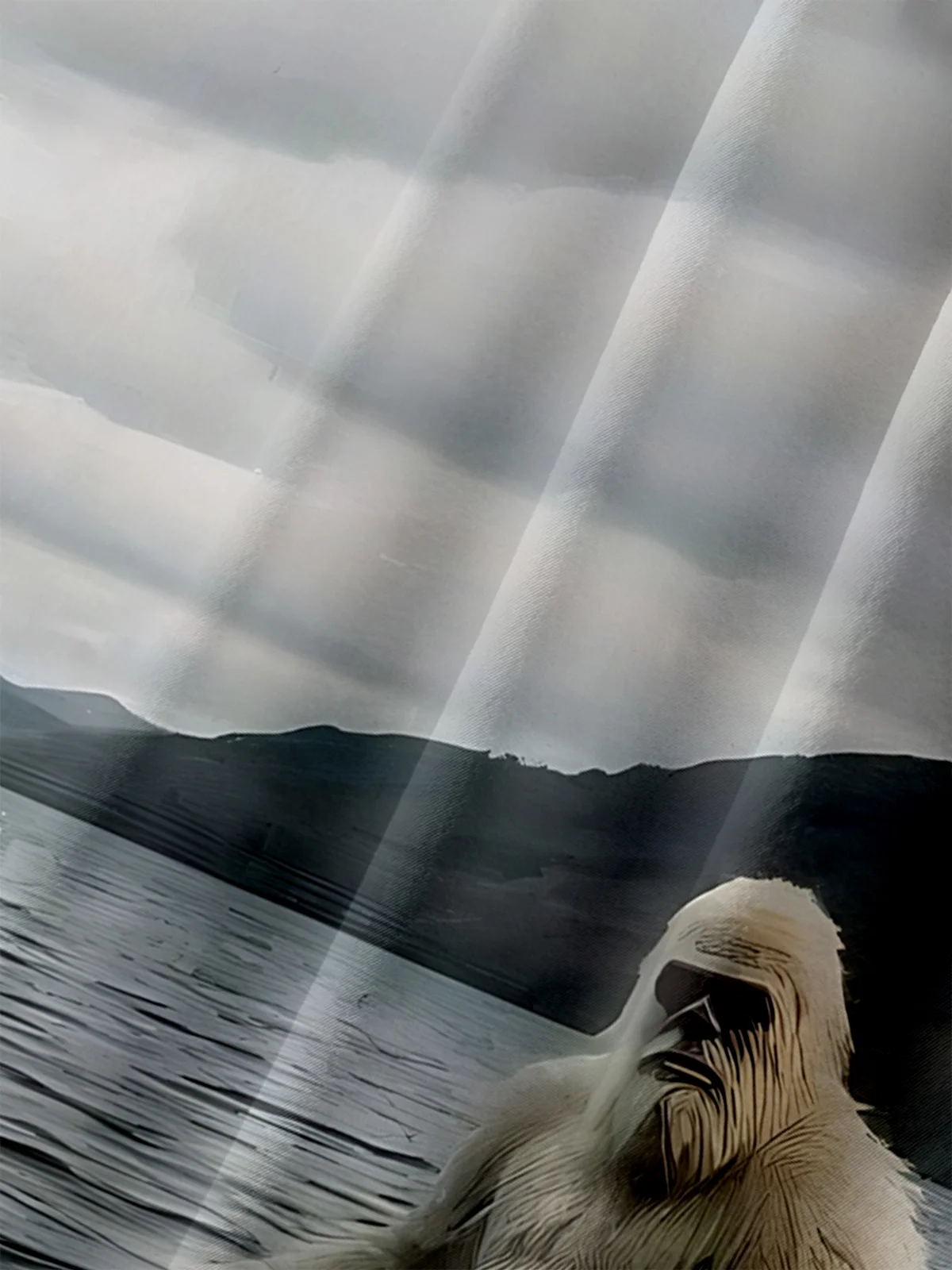 Big Size Moisture-wicking Bigfoot Loch Ness Monster UFO Chest Pocket Casual Shirt