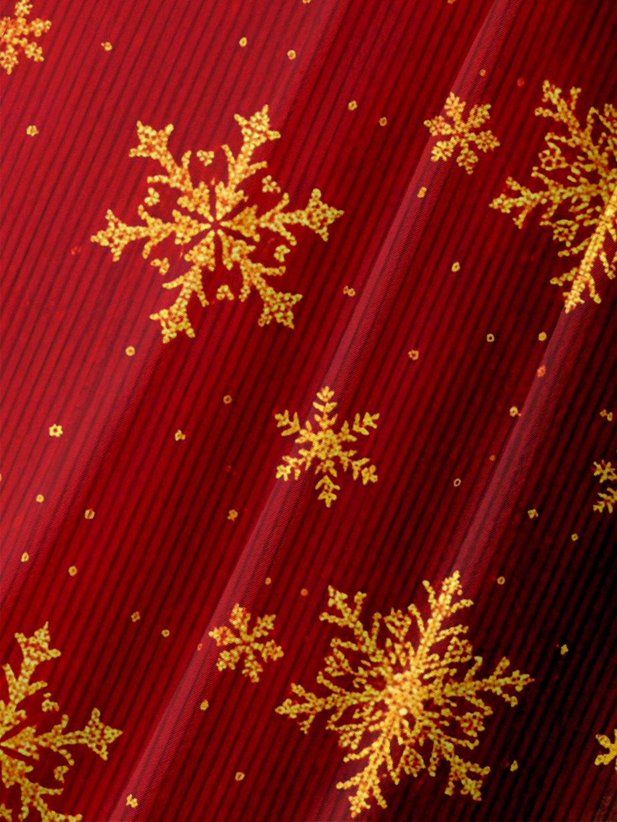 Moisture-wicking Christmas Snowflake Chest Pocket Casual Shirt