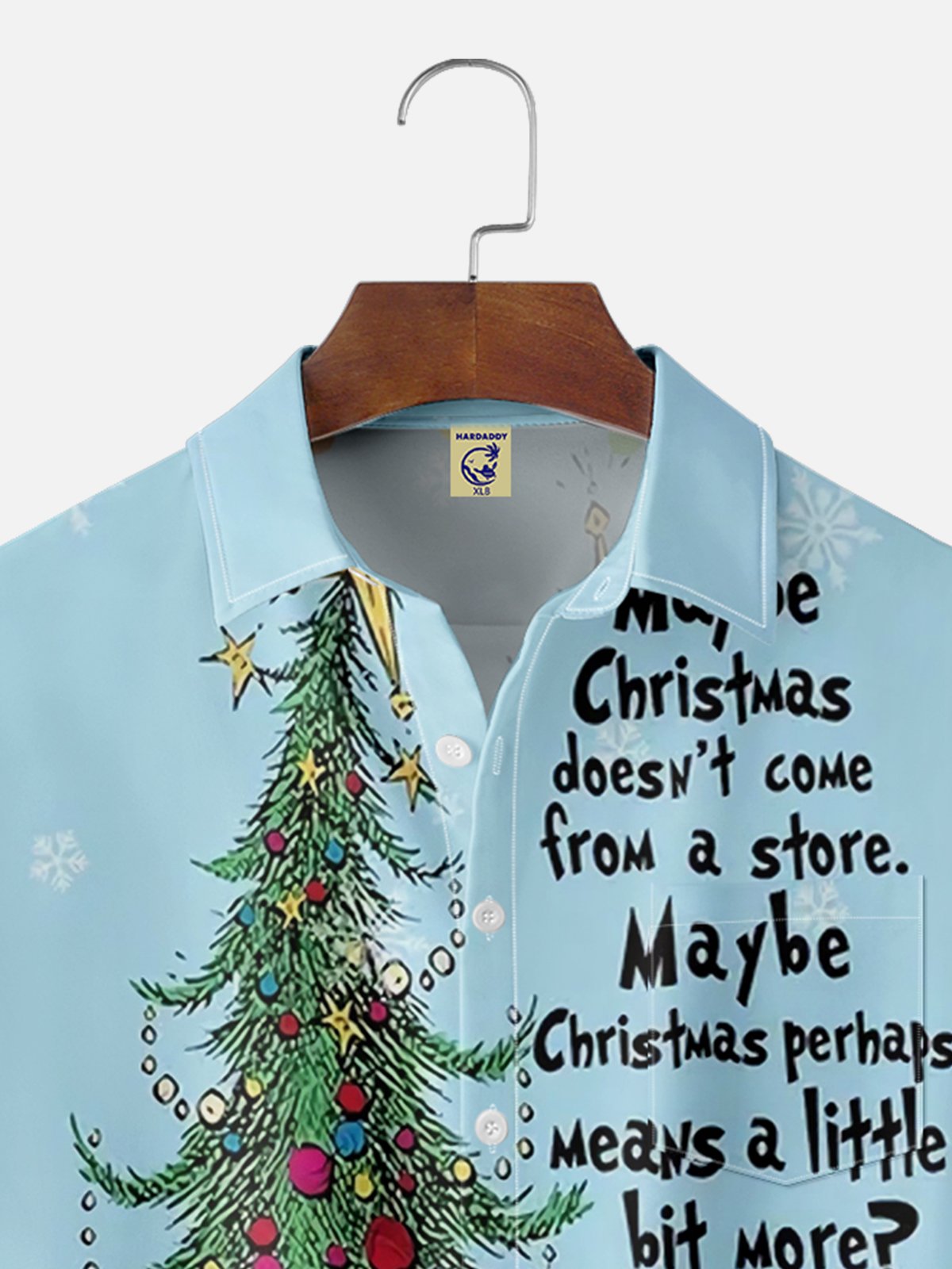 Big Size Moisture Wicking Dr. Chest Pocket Hawaiian Shirt