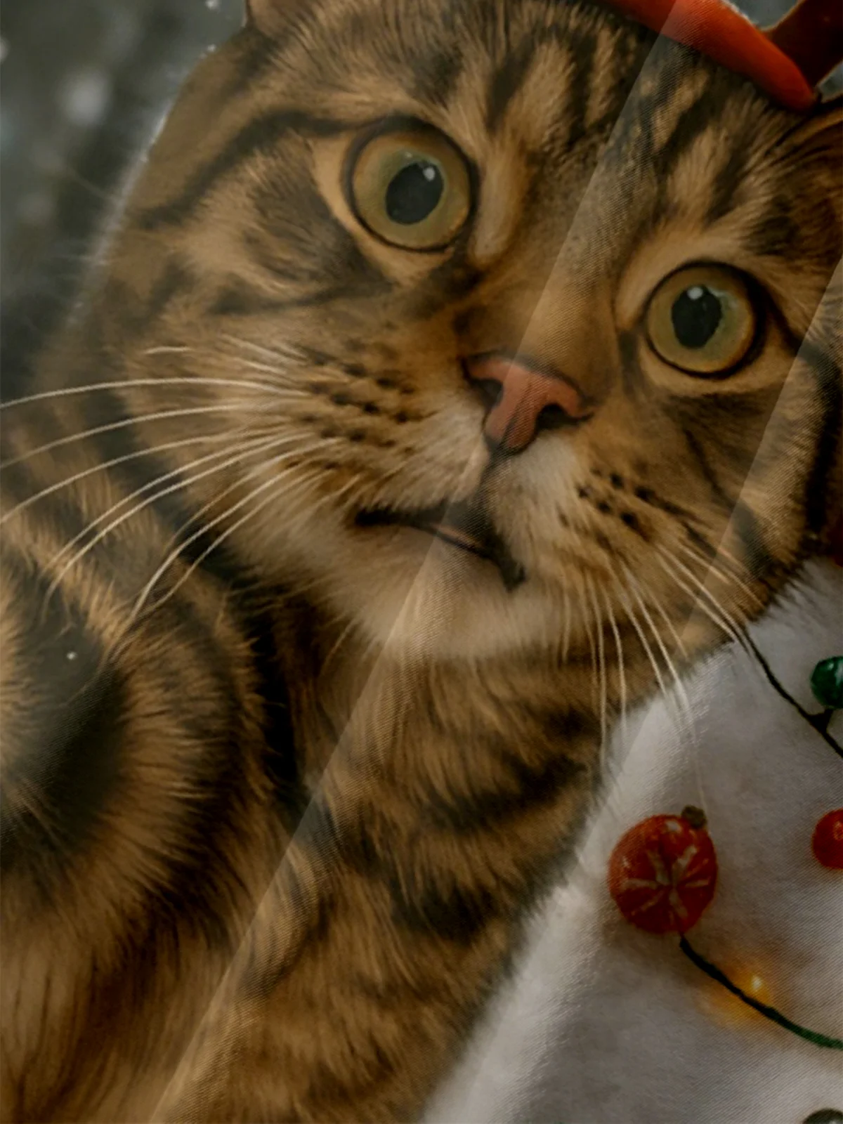 Moisture Wicking Fun Christmas Cat Selfie Bigfoot Alien Snowman Chest Pocket Hawaiian Shirt