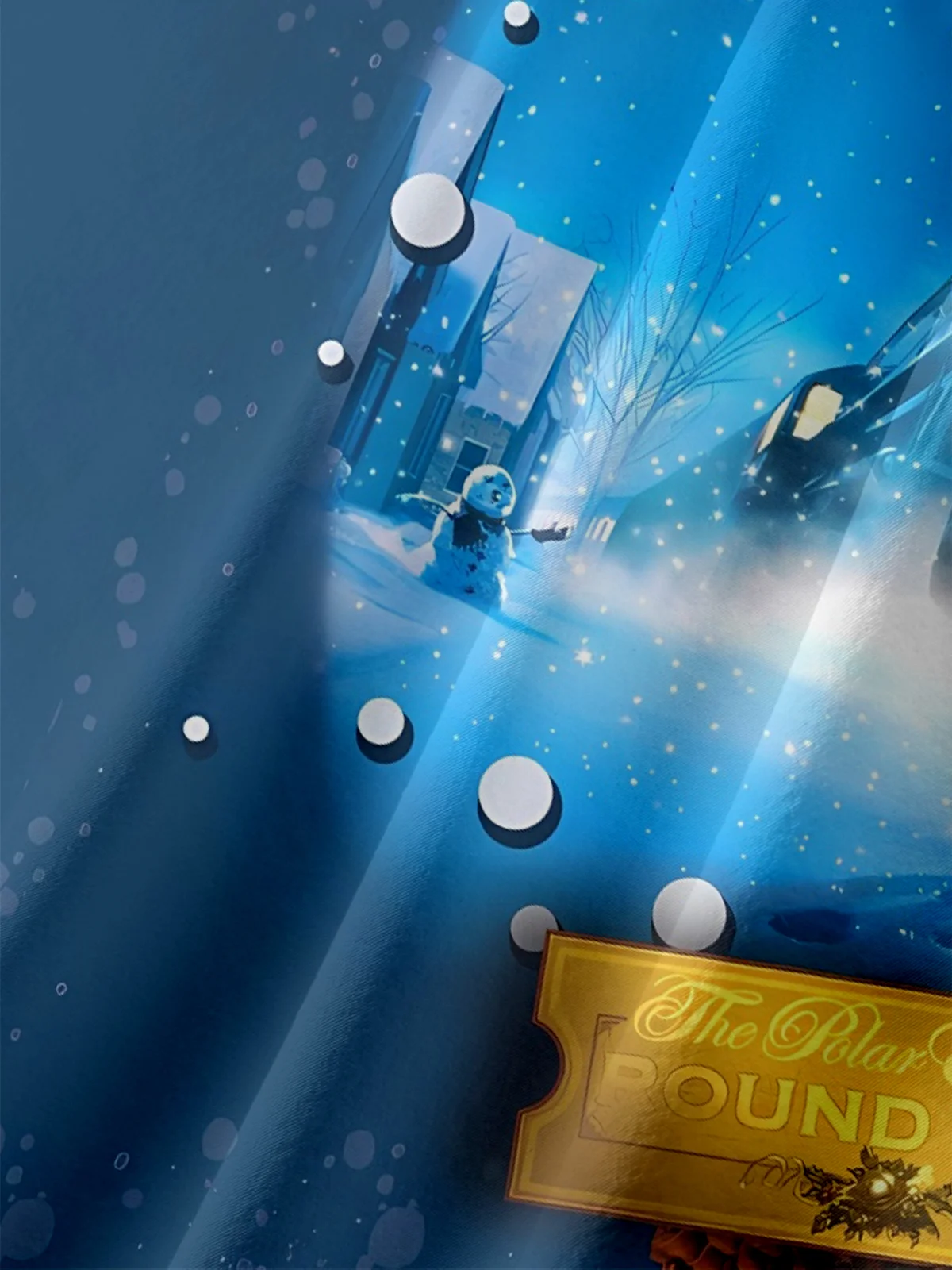 Moisture-wicking Christmas Train Ticket Pine Cone Chest Pocket Casual Shirt