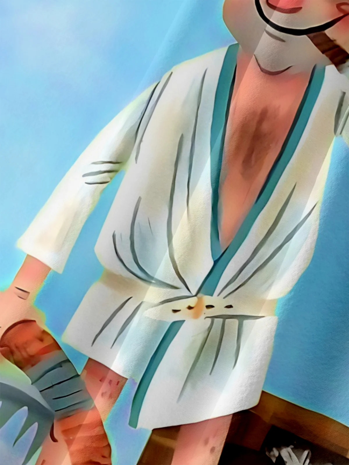 Big Size Moisture Wicking Crazy Christmas Vacation Eddie Chest Pocket Hawaiian Shirt