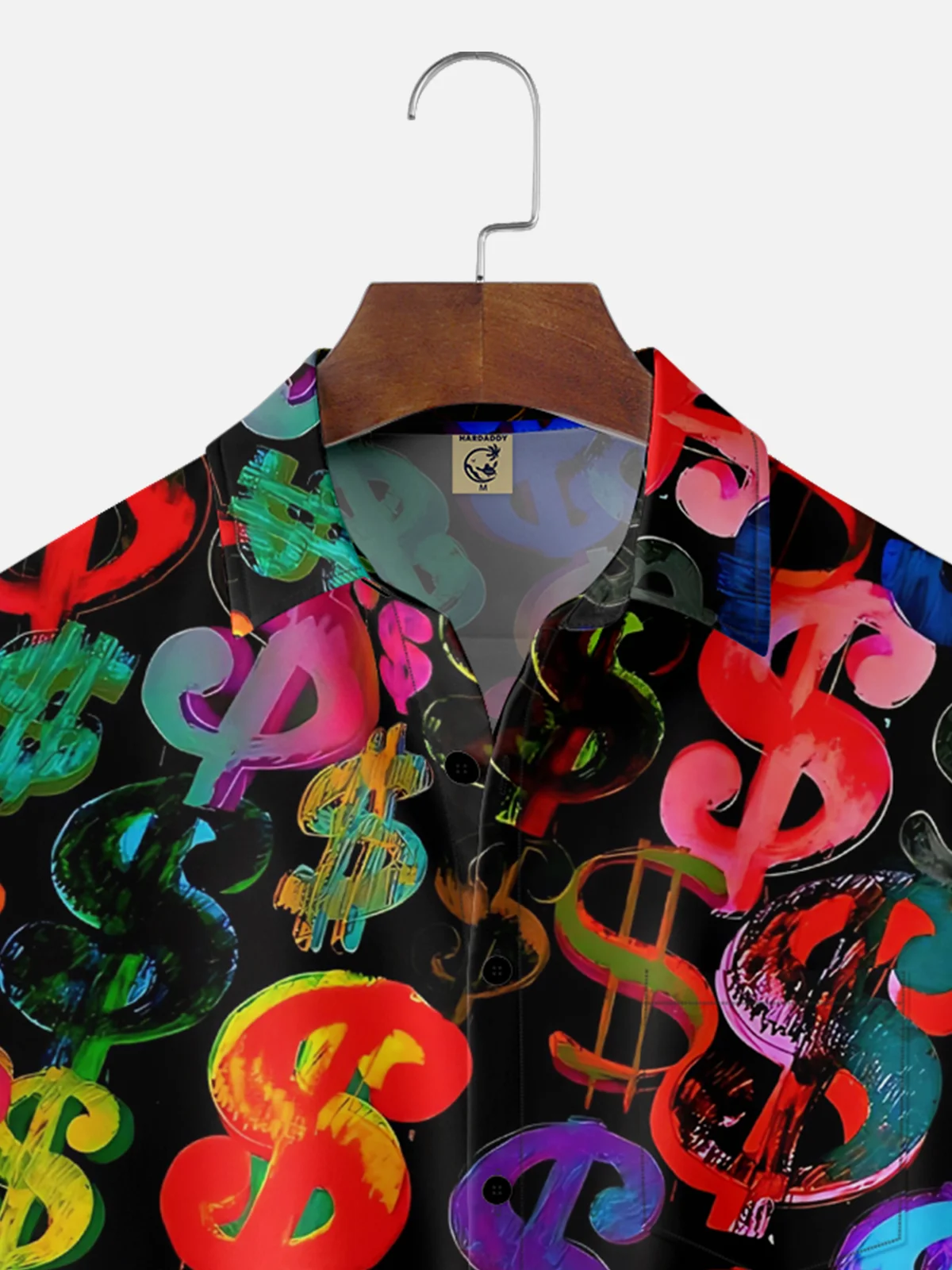 Moisture-wicking Music Festival Fun Hip-Hop Rock Coins Chest Pocket Casual Shirt