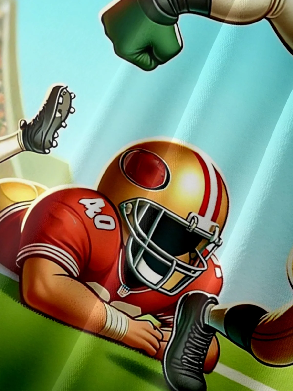 Moisture-wicking American Football Green Bay Art Packers Chest Pocket Casual Shirt