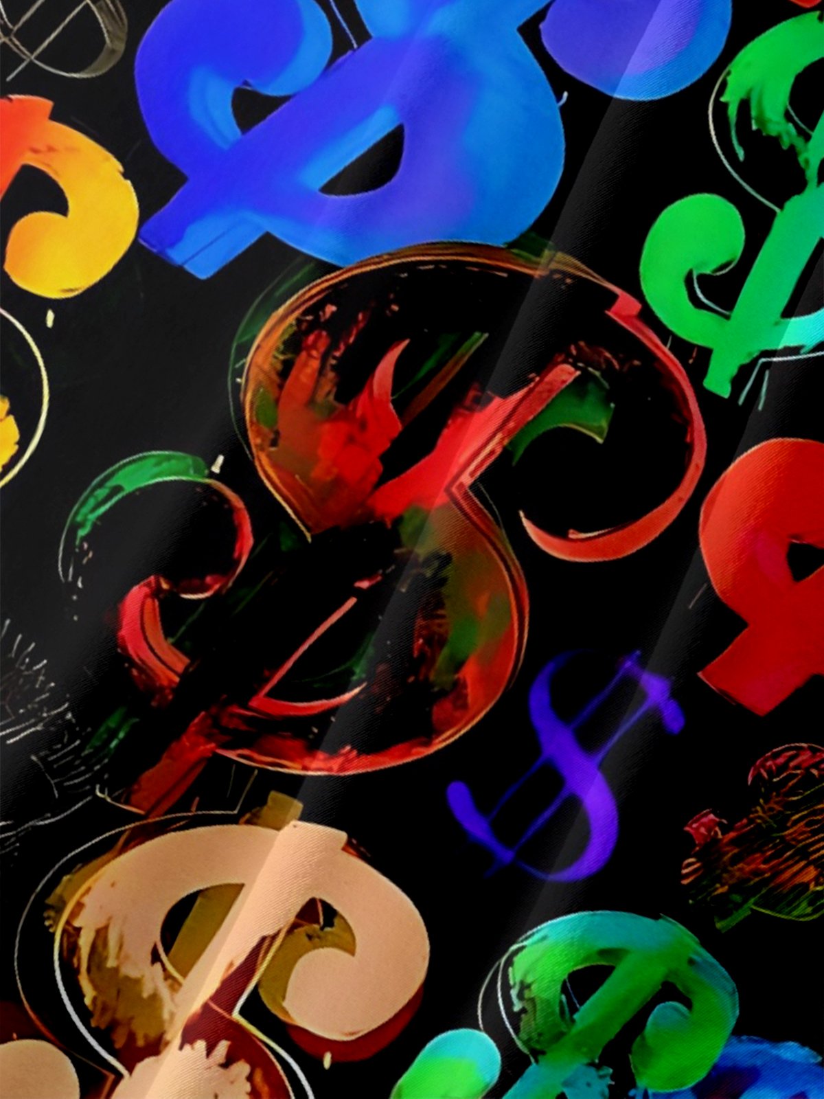 Moisture-wicking Music Festival Fun Hip-Hop Rock Coins Chest Pocket Casual Shirt