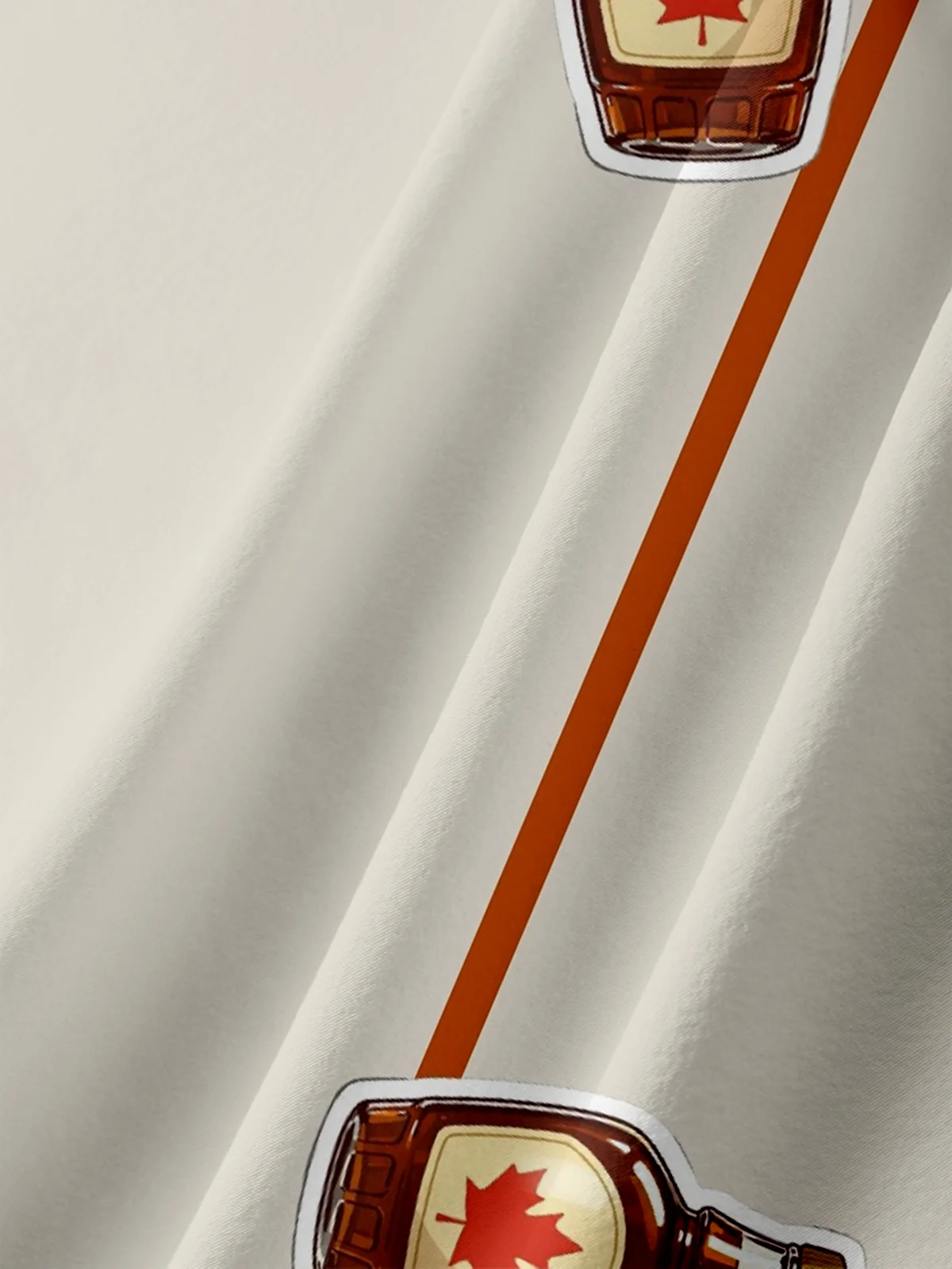 Moisture-wicking Canadian Maple Syrup Fun Chest Pocket Bowling Shirt