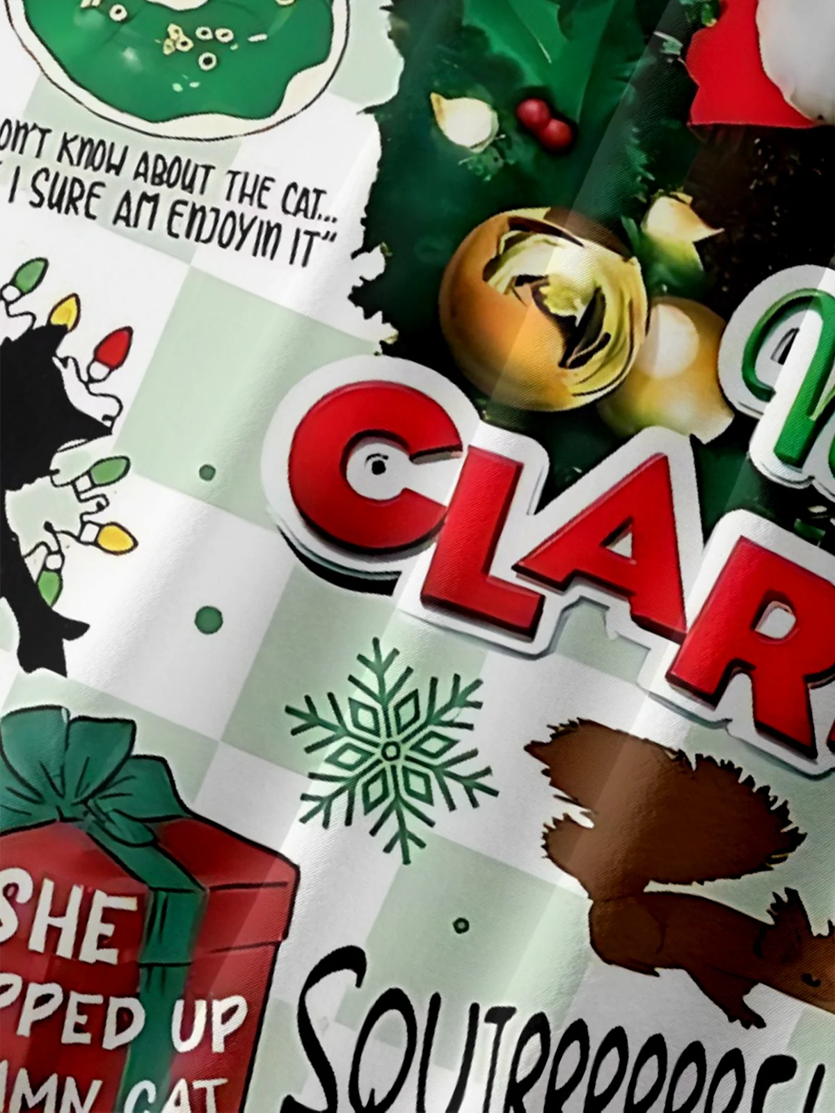 Moisture-wicking Christmas GRISWOLD Fun Chest Pocket Casual Shirt