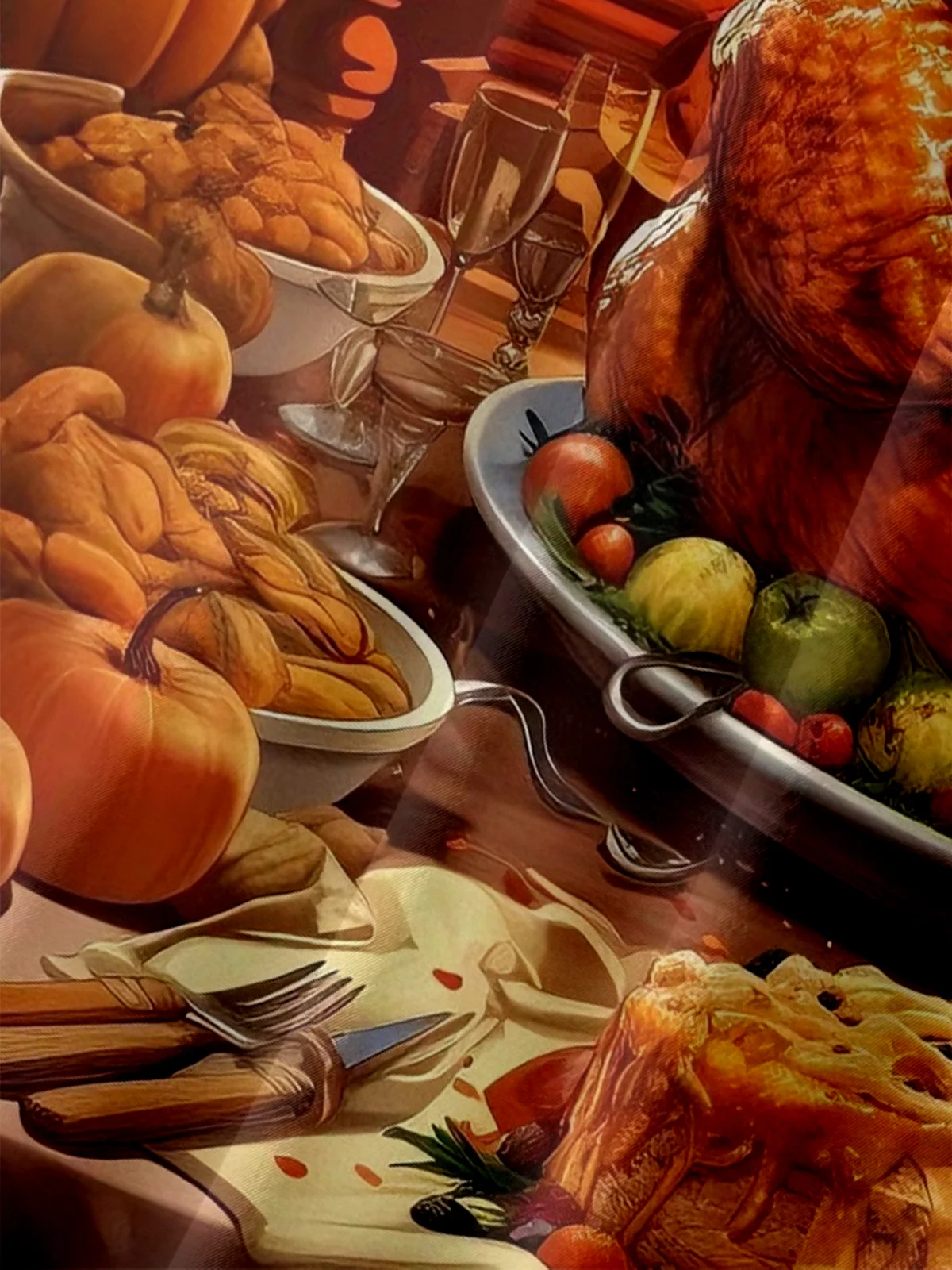 Moisture-wicking Thanksgiving Turkey Funny Chest Pocket Casual Shirt