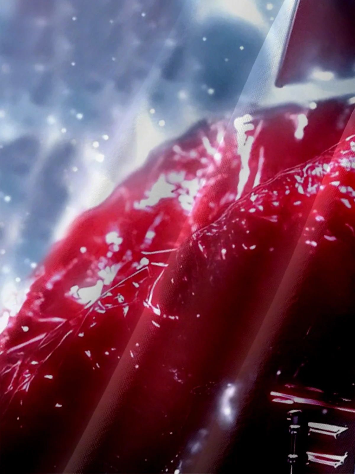 Moisture-wicking Christmas Santa Hat Star Art Chest Pocket Casual Shirt