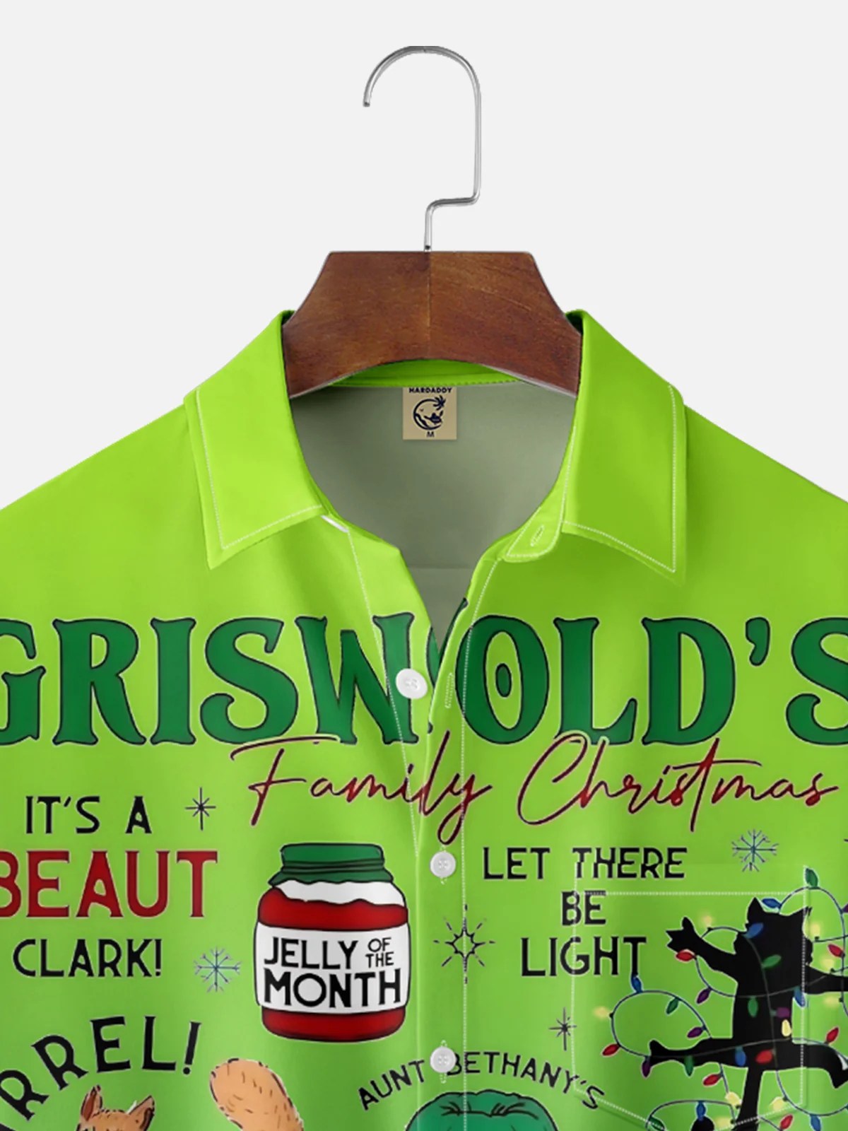 Moisture Wicking Christmas Griswold Chest Pocket Hawaiian Shirt