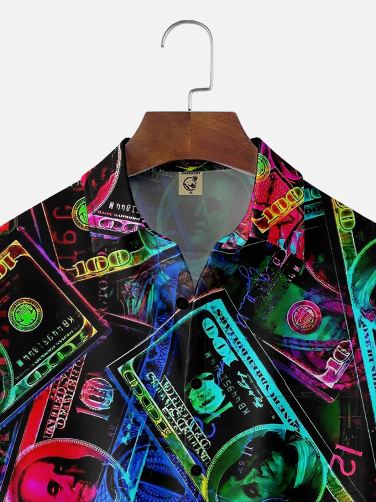 Moisture-wicking Music Festival Fun Punk Rock Money Chest Pocket Casual Shirt