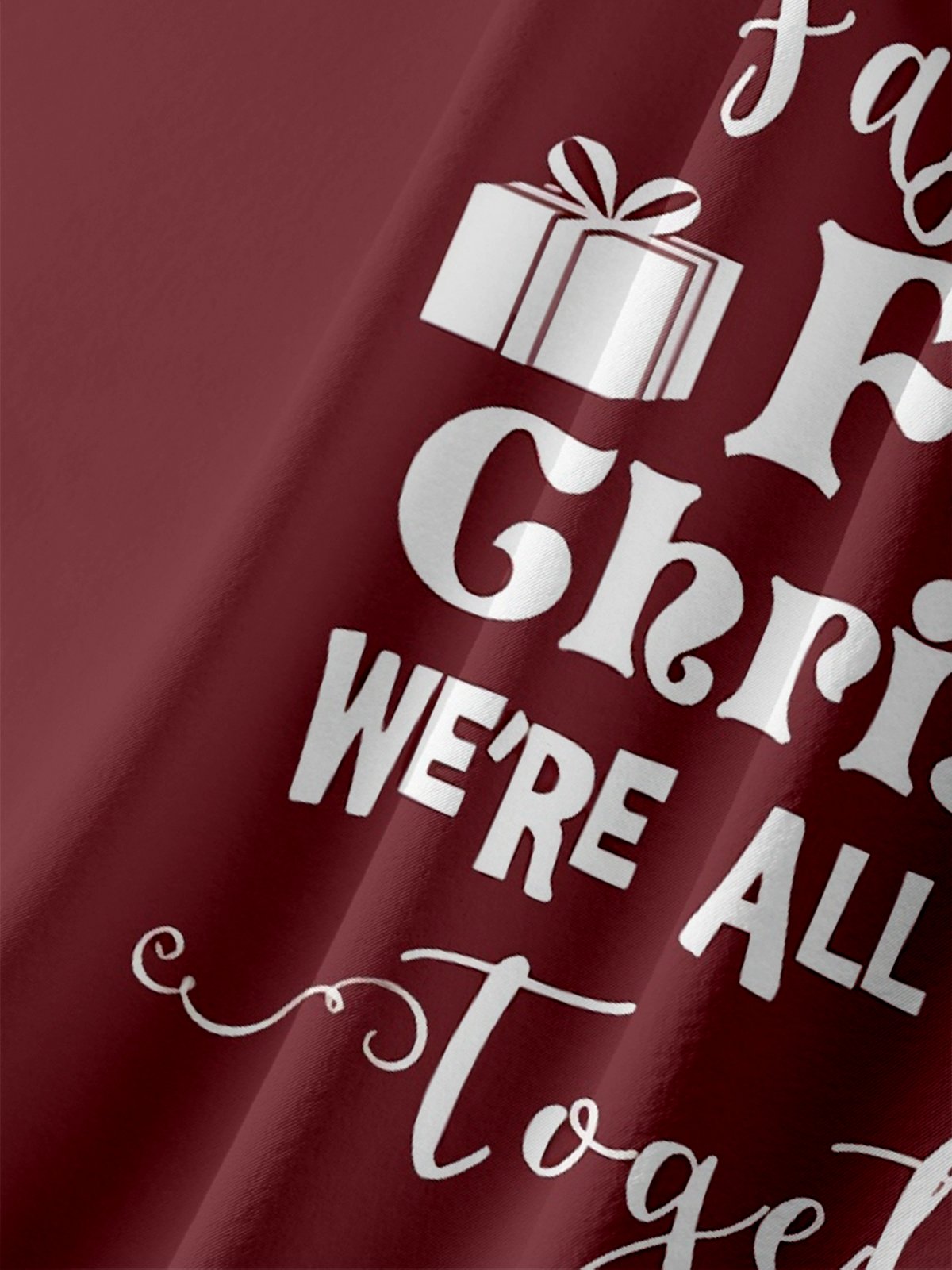 Moisture Wicking  No One Will Leave This Fun Vintage-StyleFamily Christmas Chest Pocket Hawaiian Shirt.