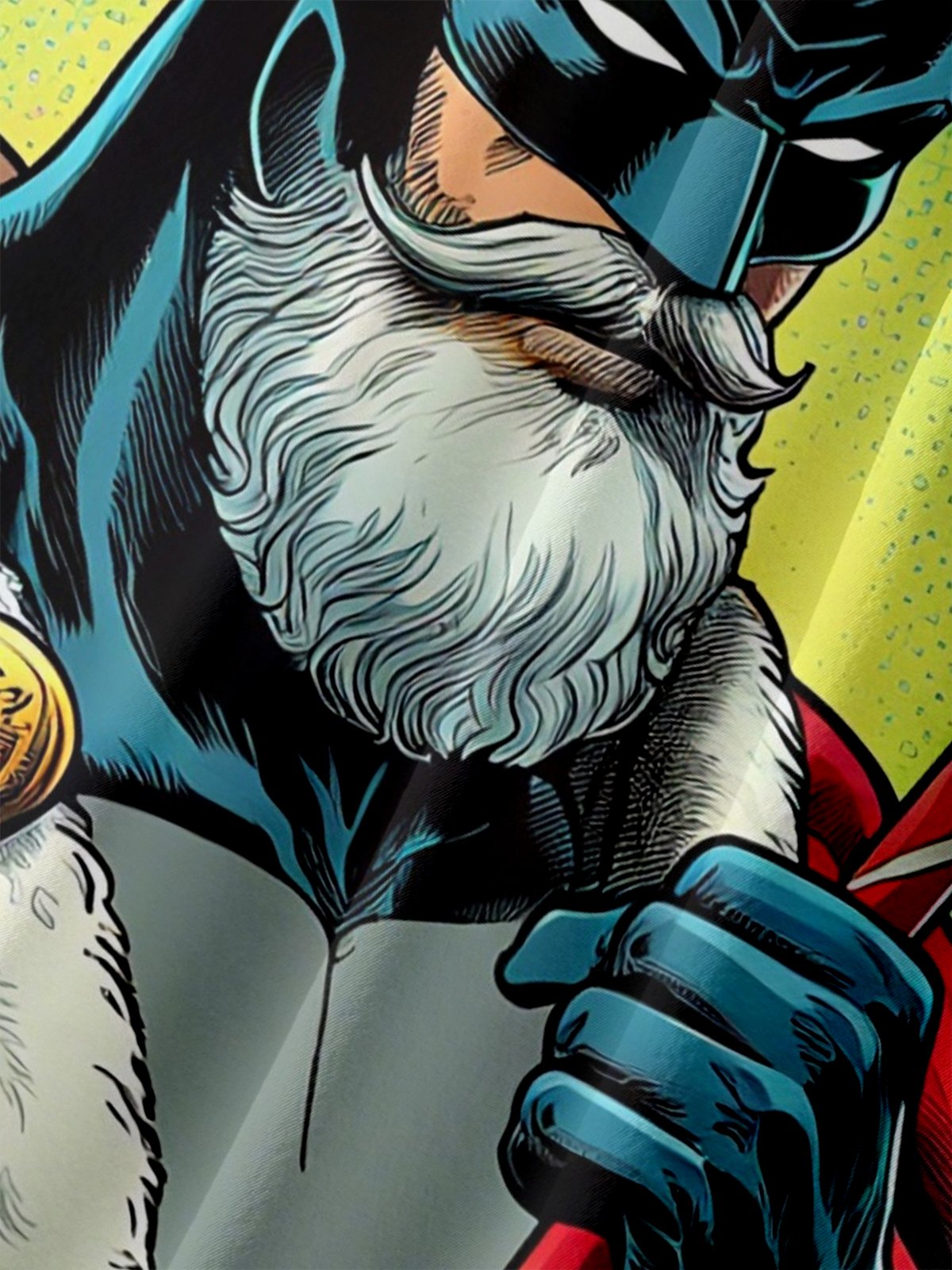 Big Size Moisture-wicking Christmas Santa Candy Cane Chest Pocket Casual Shirt