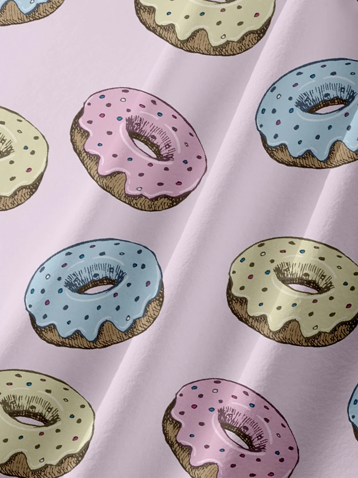 Hardaddy X Valentina Bjekovic Moisture-wicking Donuts Chest Pocket Casual Shirt