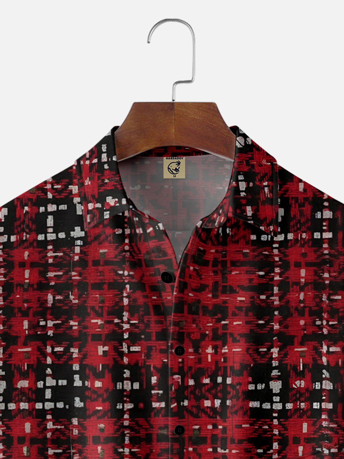 Moisture-wicking Christmas Plaid Hat Chest Pocket Casual Shirt