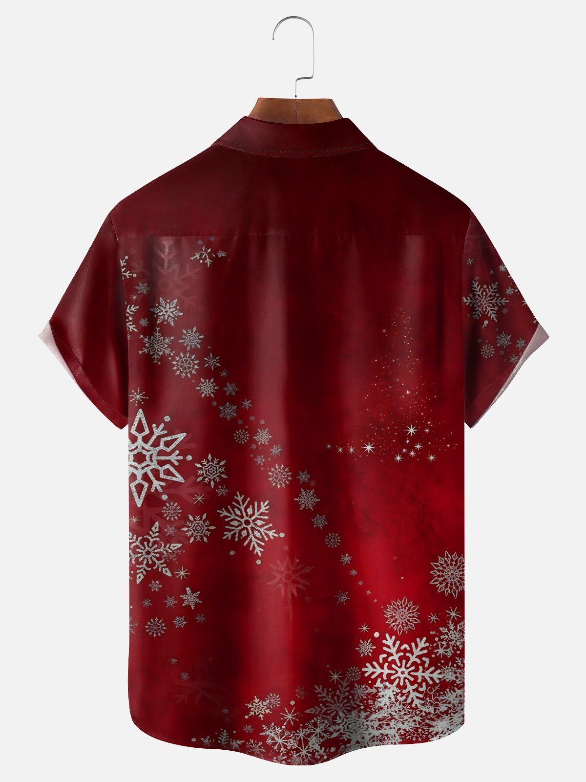 Moisture-wicking Christmas Snowflake Jesus Faith Cross Chest Pocket Casual Shirt