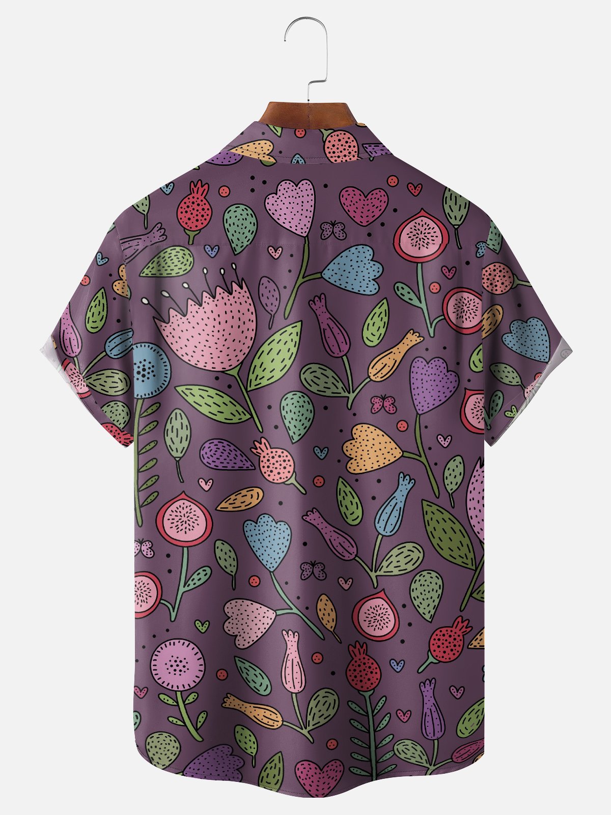 Hardaddy X Valentina Bjekovic Moisture-wicking Floral Chest Pocket Casual Shirt