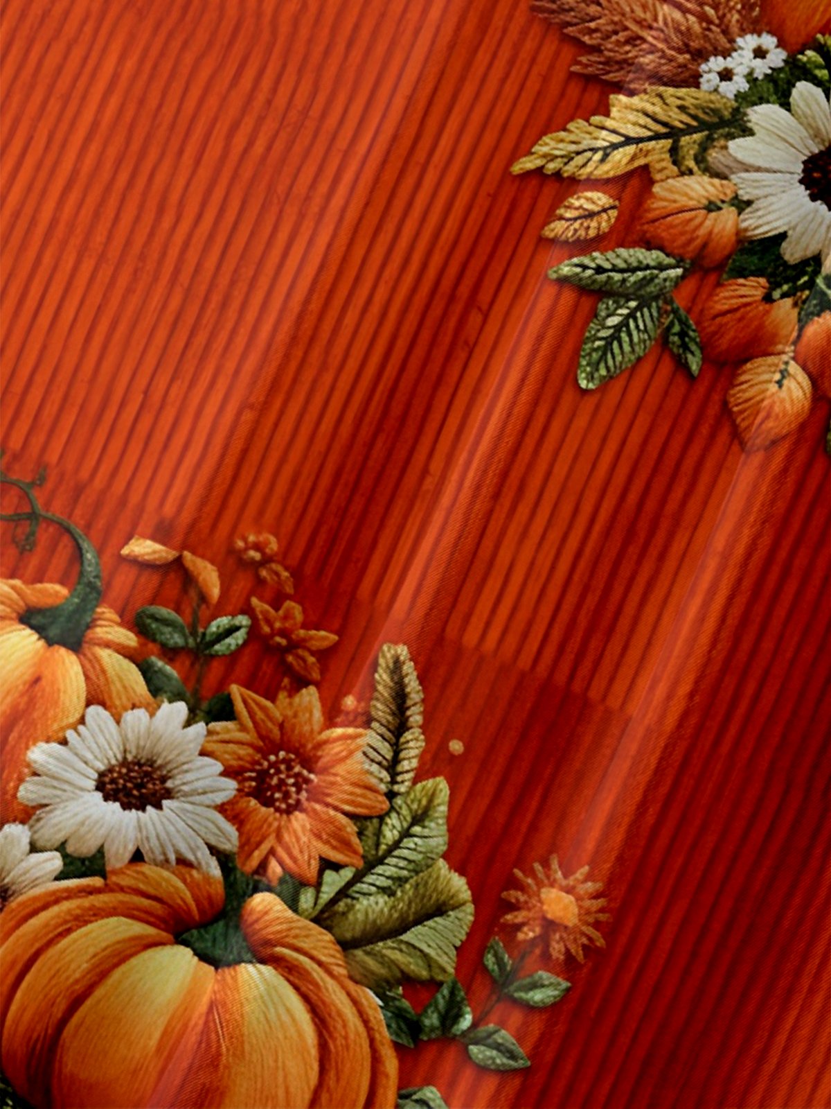 Moisture-wicking Thanksgiving Pumpkin Chest Pocket Holiday Shirt