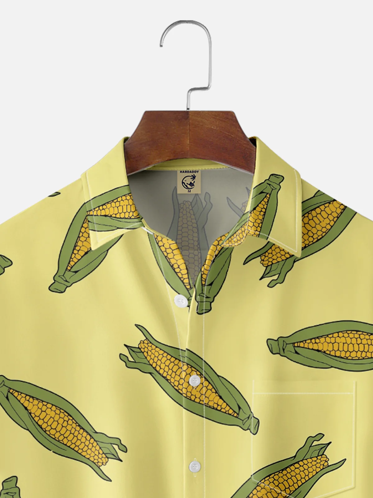 Hardaddy X Valentina Bjekovic Moisture-wicking Thanksgiving Corn Harvest Chest Pocket Casual Shirt