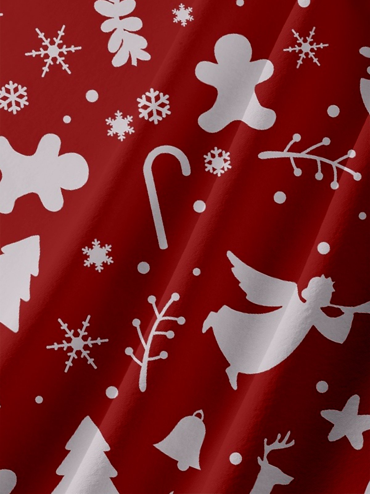 Hardaddy X Valentina Bjekovic Moisture-wicking Christmas Reindeer Chest Pocket Casual Shirt