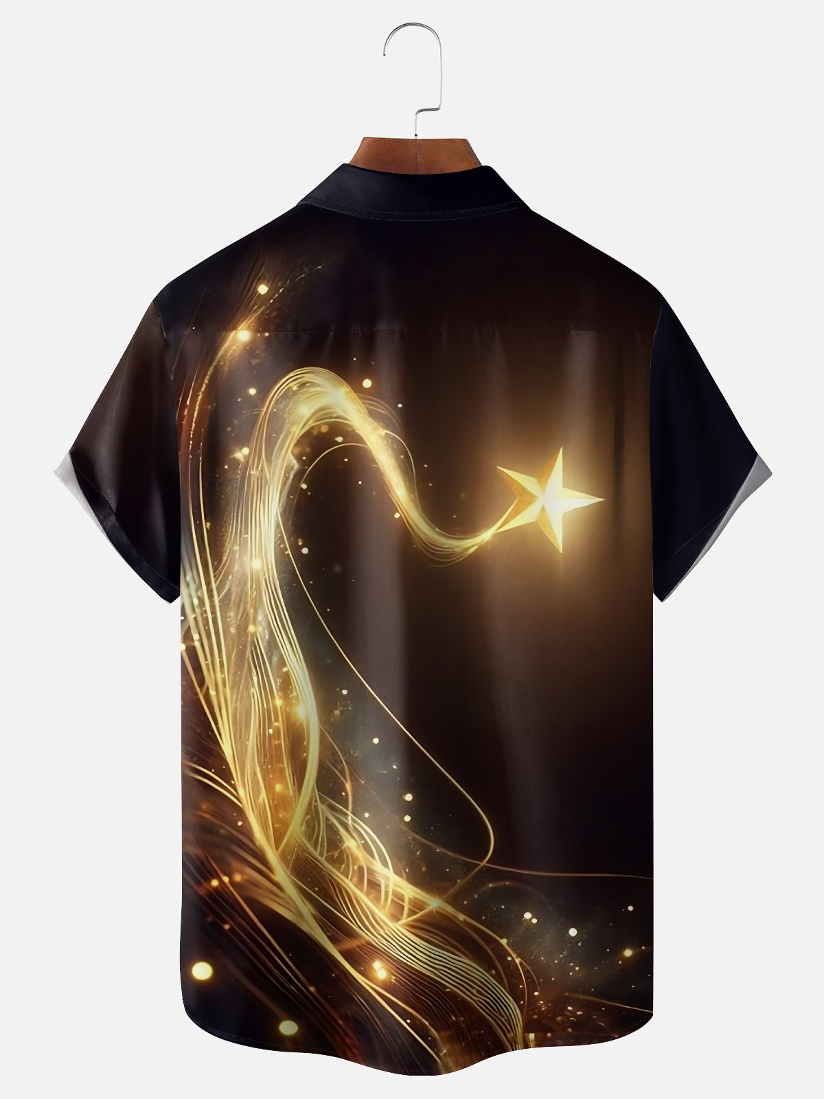 Moisture Wicking Happy New Year Chest Pocket Hawaiian Shirt