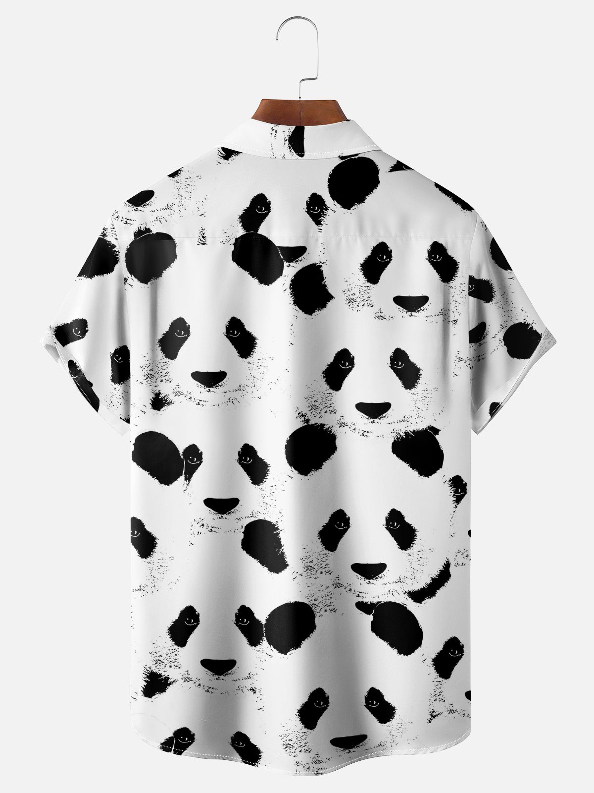 Hardaddy X Valentina Bjekovic Moisture-wicking Panda Chest Pocket Casual Shirt