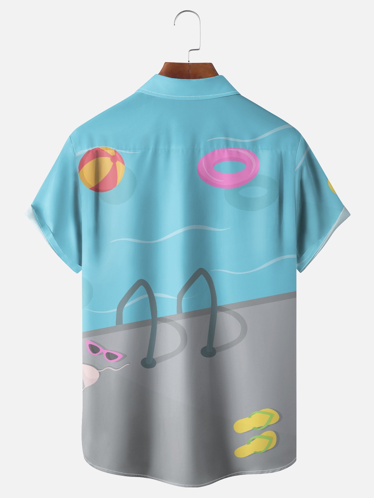 Hardaddy X Valentina Bjekovic Moisture-wicking Swimming Pool Chest Pocket Casual Shirt