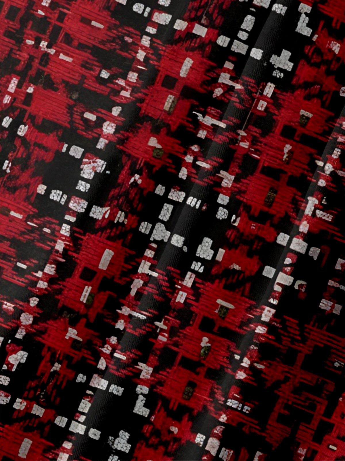 Moisture-wicking Christmas Plaid Hat Chest Pocket Casual Shirt