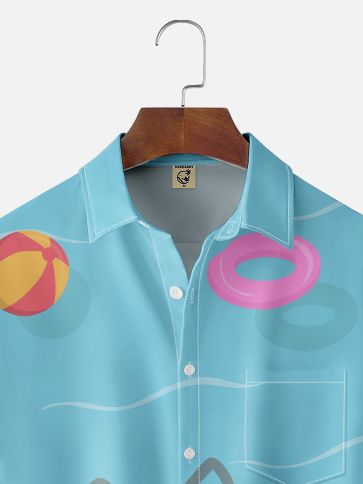 Hardaddy X Valentina Bjekovic Moisture-wicking Swimming Pool Chest Pocket Casual Shirt