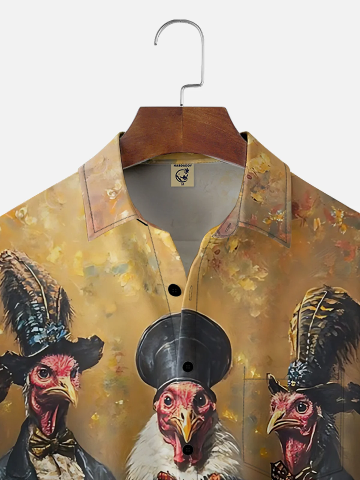 Moisture-wicking Thanksgiving Turkey "Feast" Chest Pocket Casual Shirt