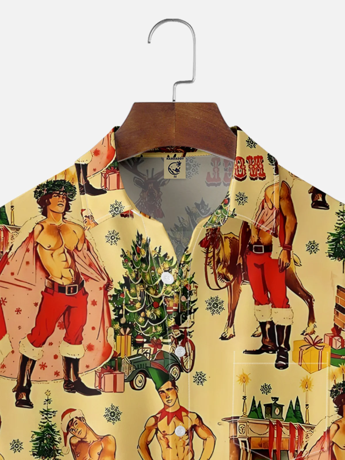 Moisture-wicking Christmas Tree Fun Men's Chest Pocket Casual Shirt