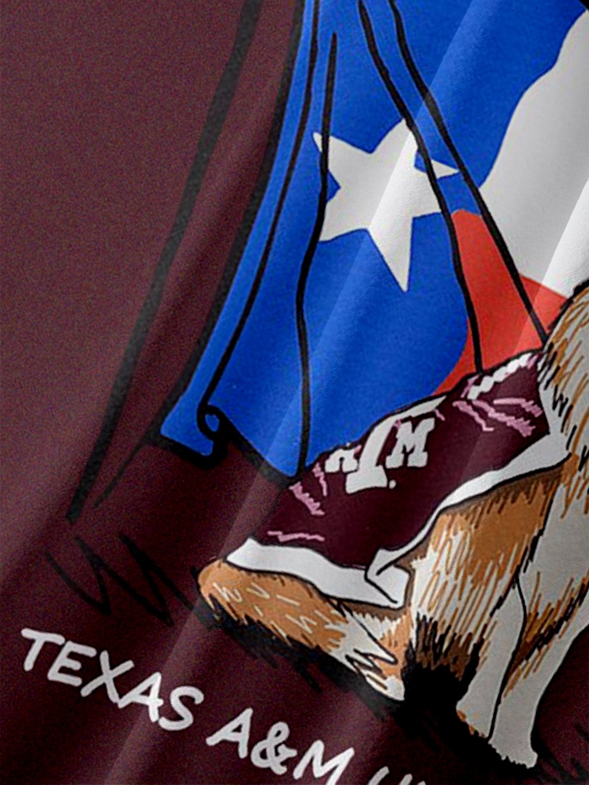 Moisture-Wicking American Football Texas A&M 12th Man Chest Pocket Casual Shirt