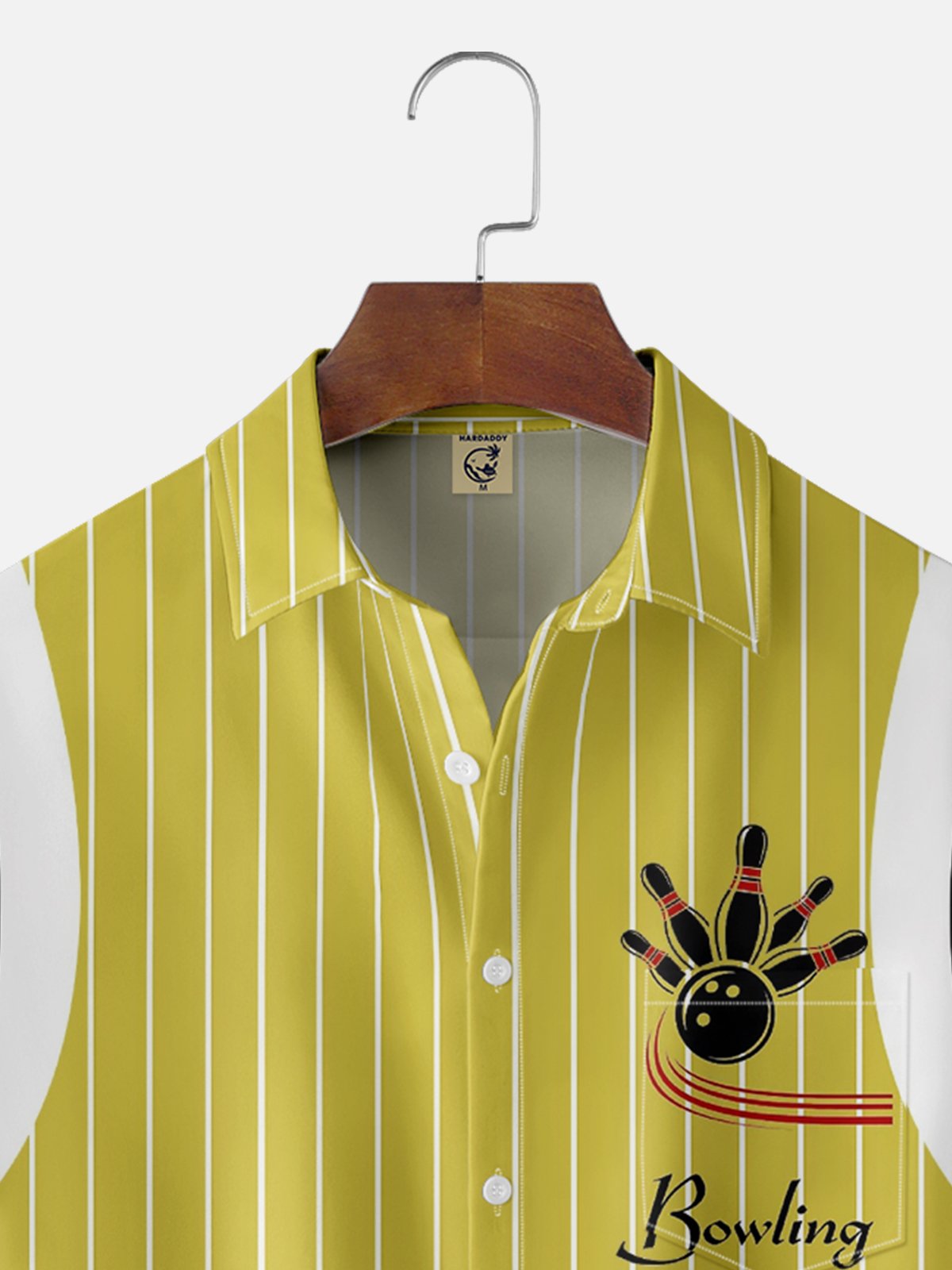 Moisture Wicking Striped Color-Blocked Bowling Chest Bag Hawaiian Shirt