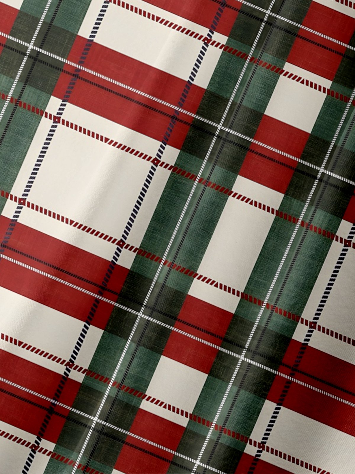 Moisture Wicking Plaid Wally World Family Christmas Vacation Chest Pocket Hawaiian Shirt