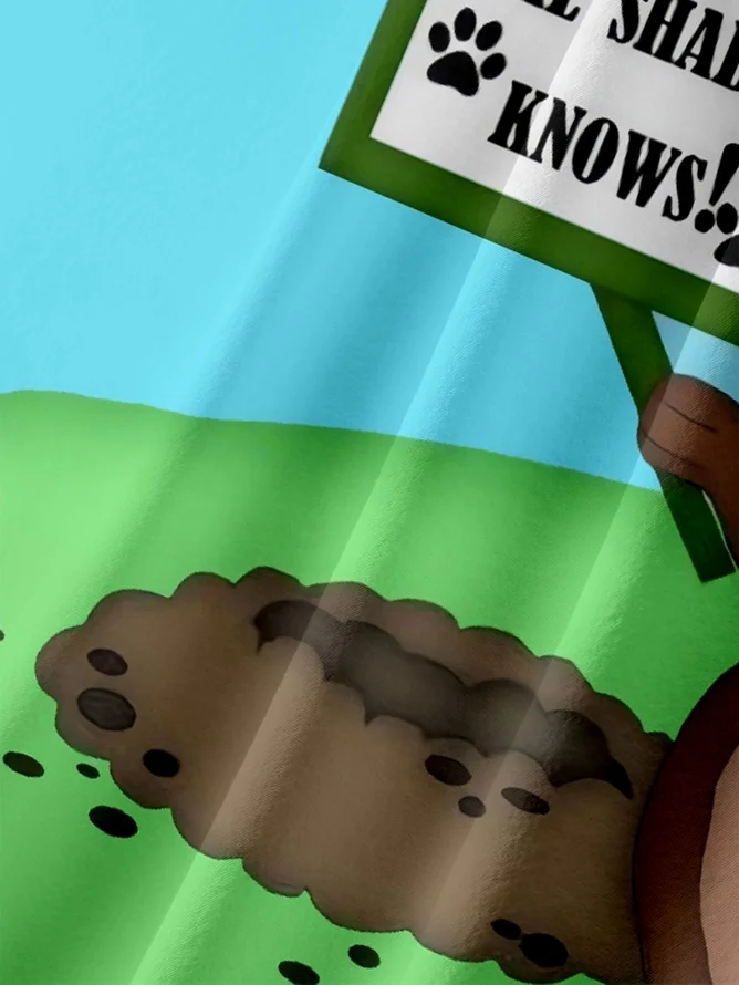 Tall Size Moisture-wicking Groundhog Day Chest Pocket Casual Shirt